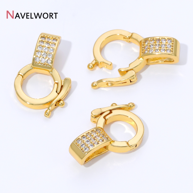 18K Gold Plated Brass Inlaid Z - Jewelry Making Supplies ulasan dan harga
