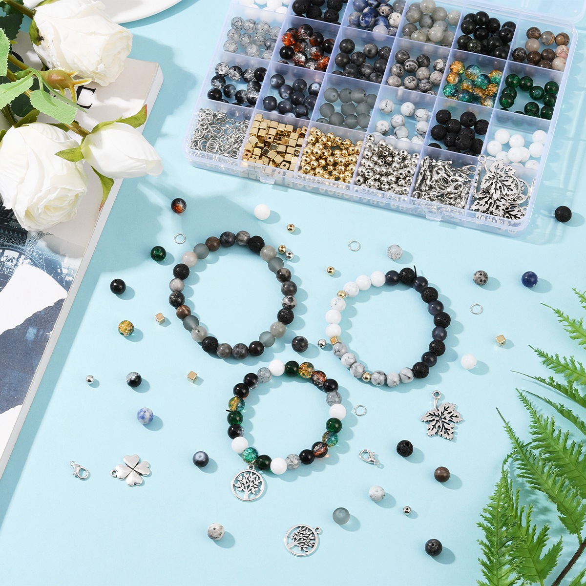 Natural Stones Gemstones Jewel - Jewelry Making Kits For Girls ulasan dan harga