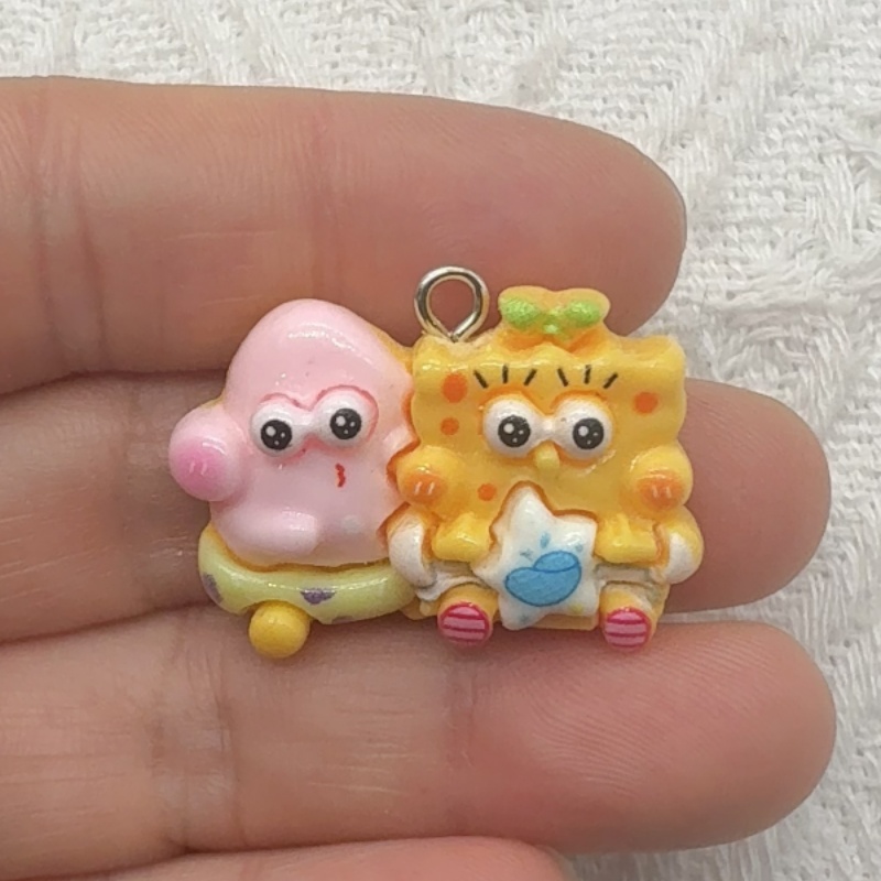 10pcs cartoon resin pendant, D - Jewelry Making Party ulasan dan harga