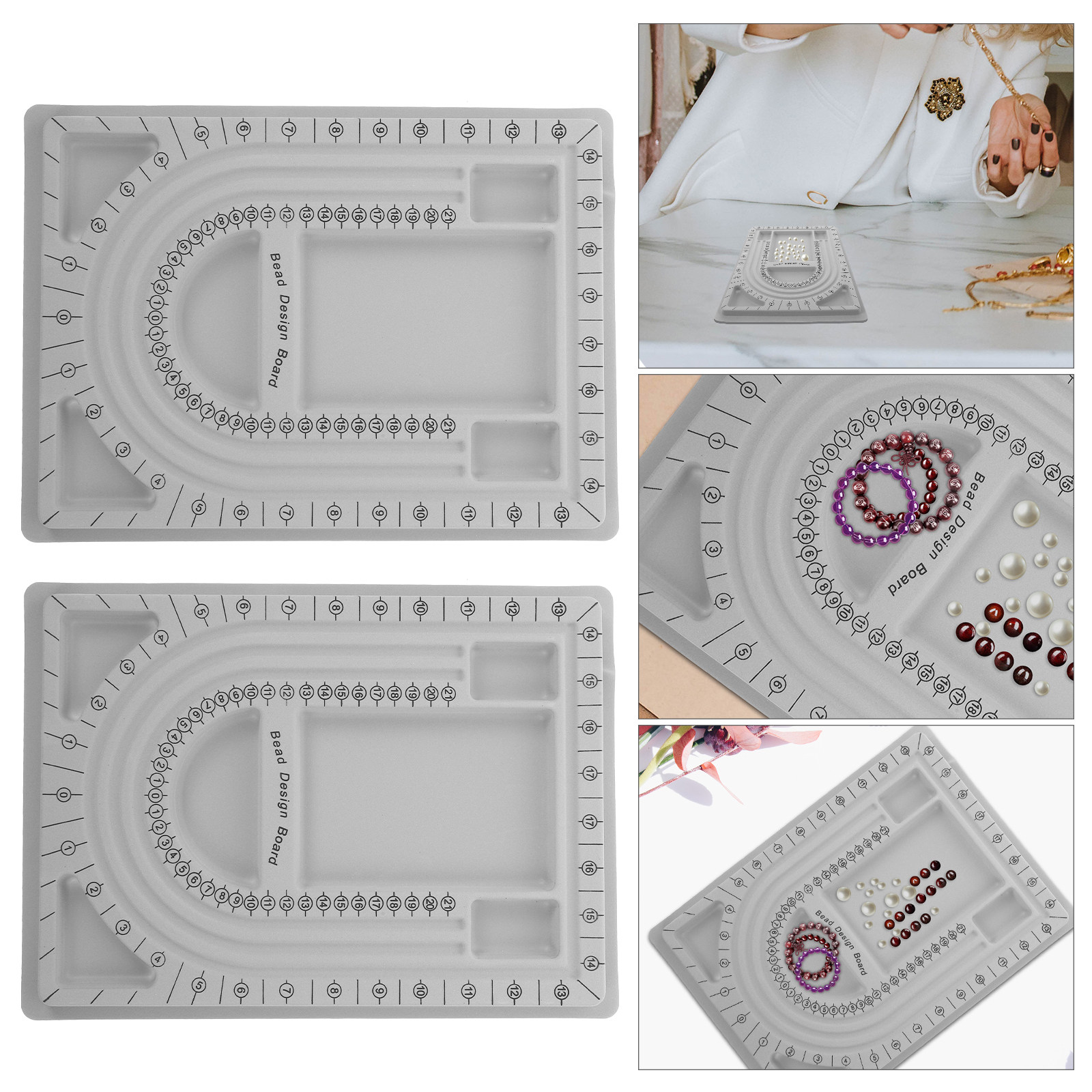 2Pcs Bead Design Board Jewelry - Jewelry Making Board ulasan dan harga