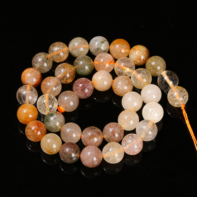 Natural Stone Mixed Rutilated  - Crystal Bead Mix ulasan dan harga