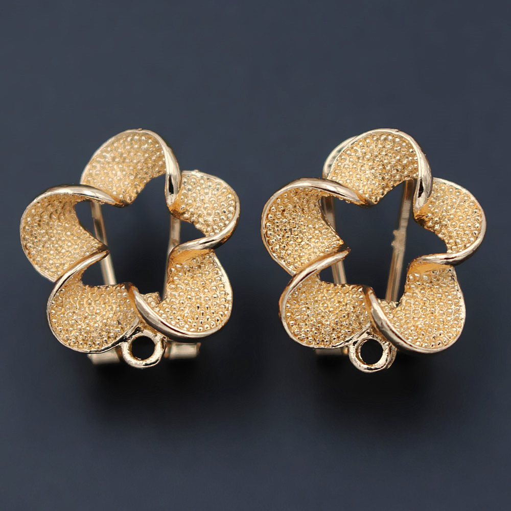 10pair Filigree Flower Earring - Jewelry Making Dubai ulasan dan harga