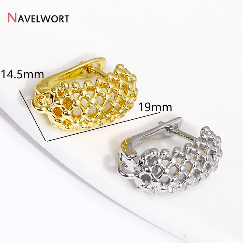 18K Gold Plated Brass  Hollow  - Jewelry Making Supplies ulasan dan harga