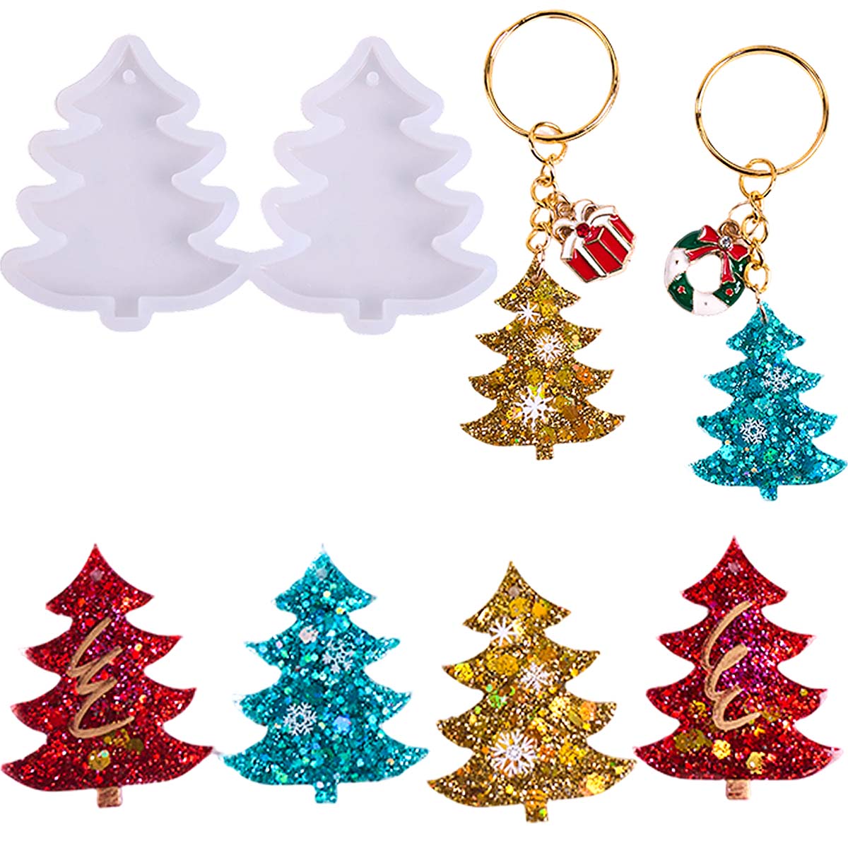 Christmas Tree Pendant Silicon - Jewelry Making Mold ulasan dan harga
