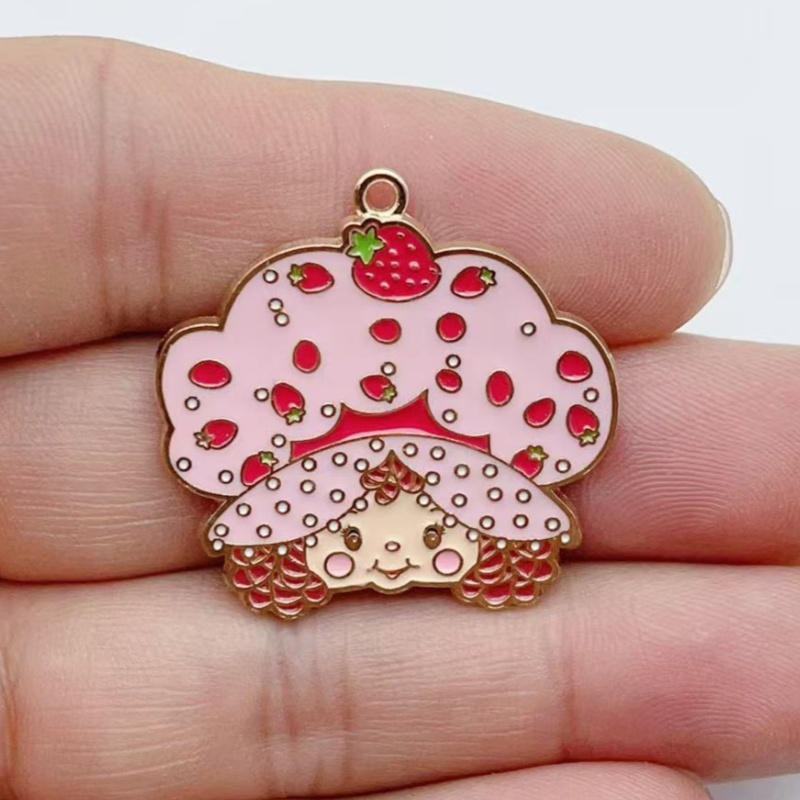 10pcs Cute Little Girl Enamel  - Jewelry Making Party ulasan dan harga