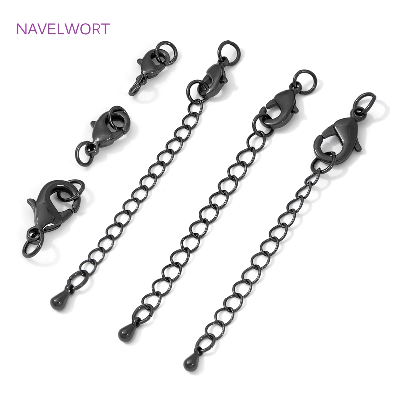 Black Color Brass Lobster Clas - Jewelry Making Supplies ulasan dan harga