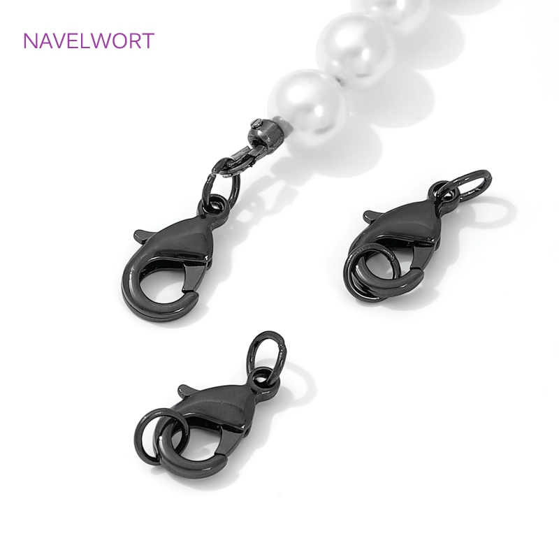 Black Color Brass Lobster Clas - Jewelry Making Supplies ulasan dan harga
