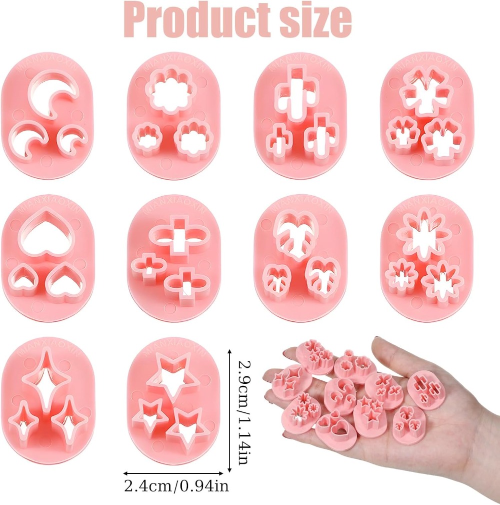 10 Pcs Polymer Clay Cutters, F - Jewelry Making Mold ulasan dan harga