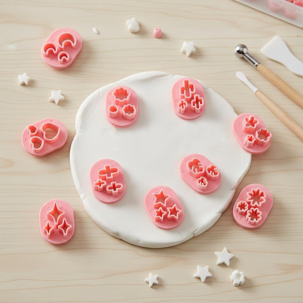 10 Pcs Polymer Clay Cutters, F - Jewelry Making Mold ulasan dan harga