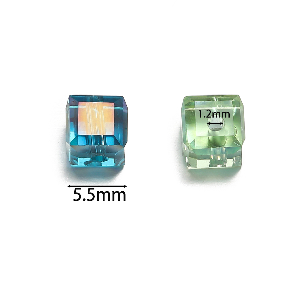 10pcs/lot Exquisite Square Col - Crystal Bead Mix ulasan dan harga