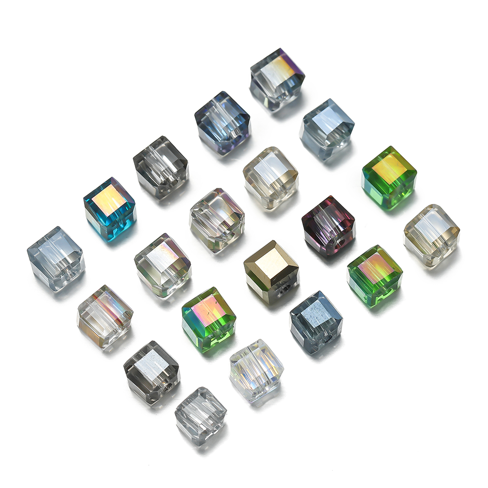 10pcs/lot Exquisite Square Col - Crystal Bead Mix ulasan dan harga