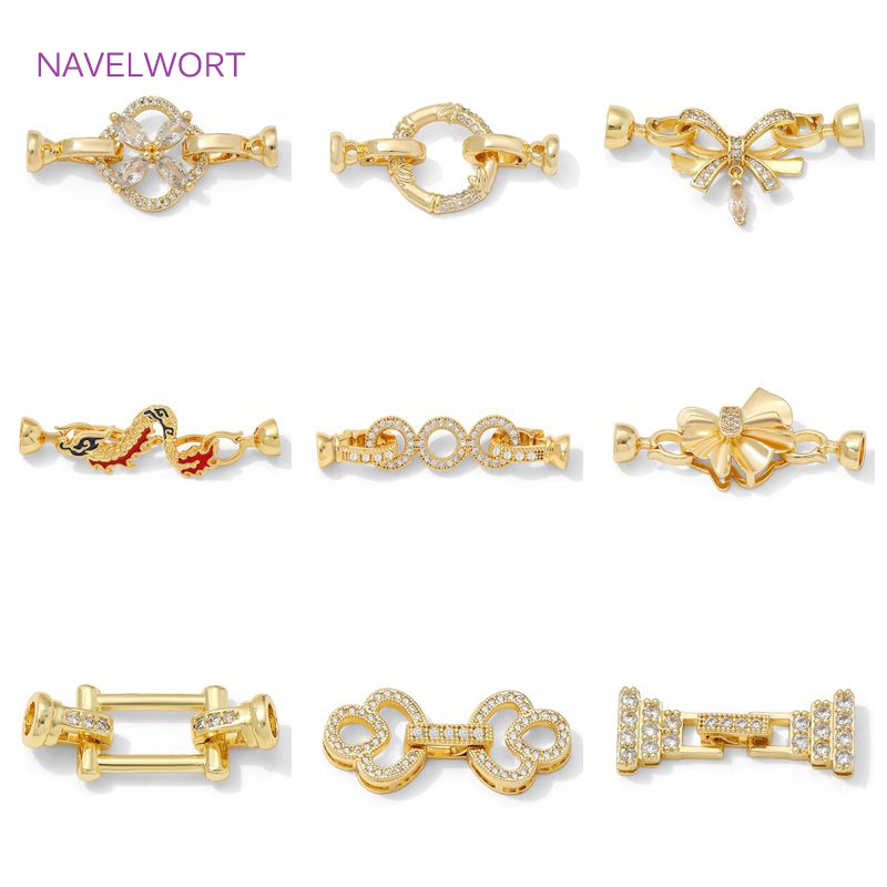 1/2Pcs 14K Gold Plated Pearl C - Jewelry Making Supplies ulasan dan harga
