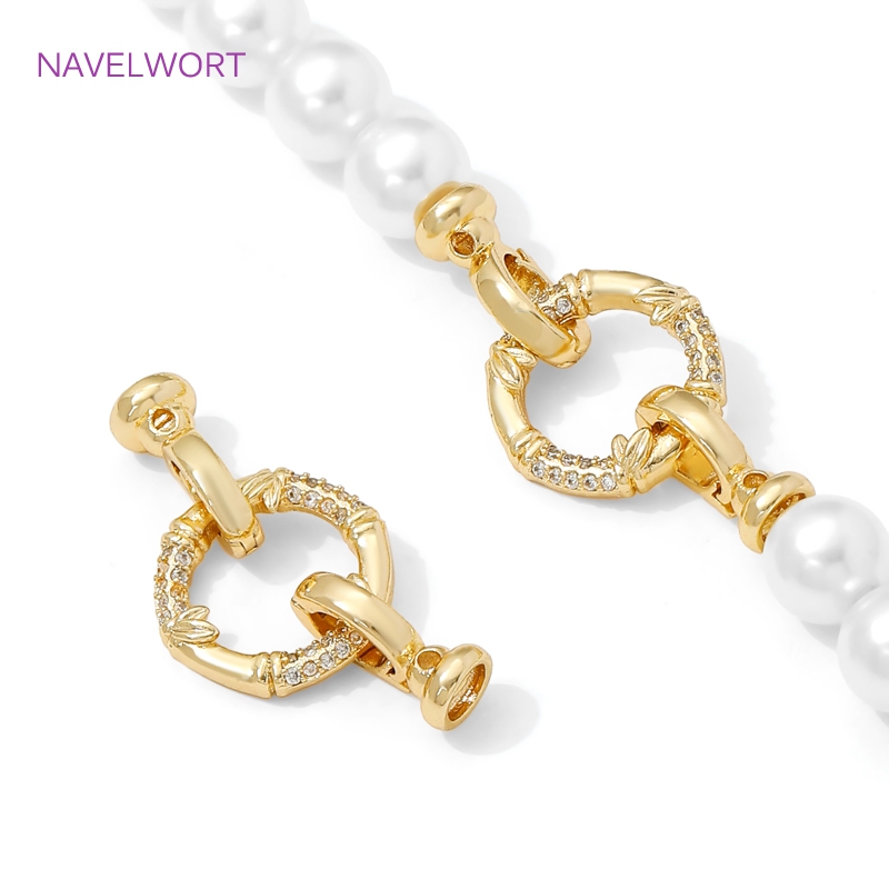 1/2Pcs 14K Gold Plated Pearl C - Jewelry Making Supplies ulasan dan harga