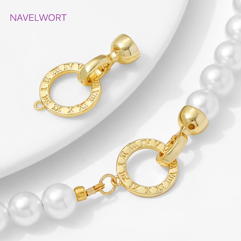 1/2Pcs 14K Gold Plated Pearl C - Jewelry Making Supplies ulasan dan harga