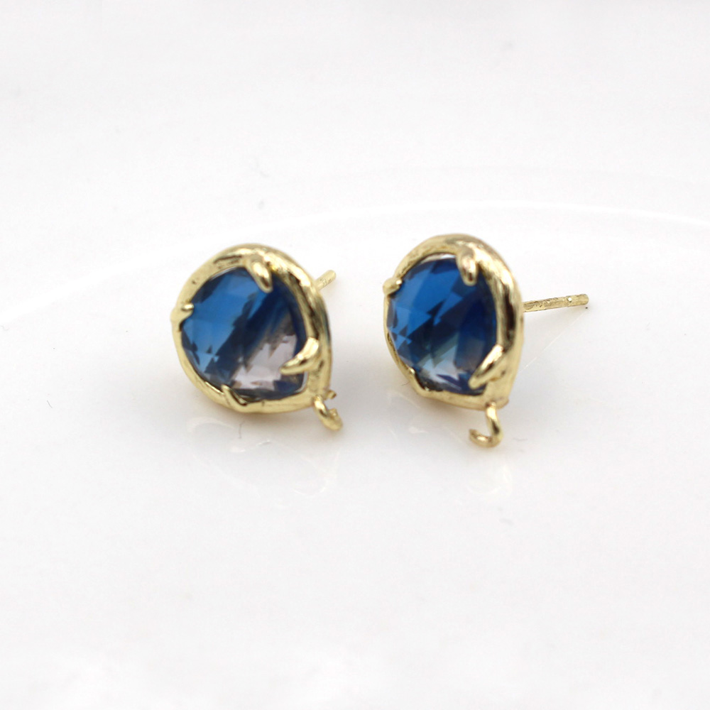 10pair Heart Shape Blue Red Cr - Jewelry Making Dubai ulasan dan harga