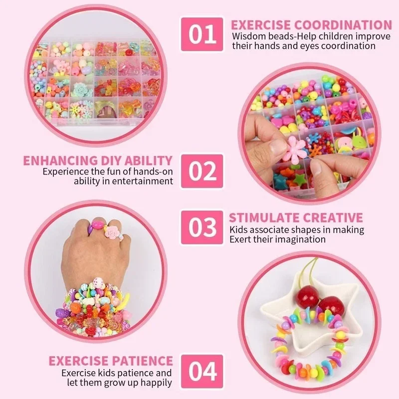 Girls DIY Bead Set Jewelry Mak - Jewelry Making Kits For Girls ulasan dan harga